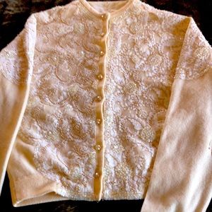 Vintage sweater Ornate beading